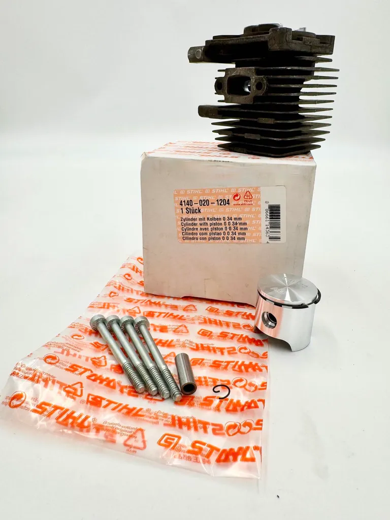 Cylindre piston STIHL 41400201204 original 34mm pour FS38 FS45 HS45