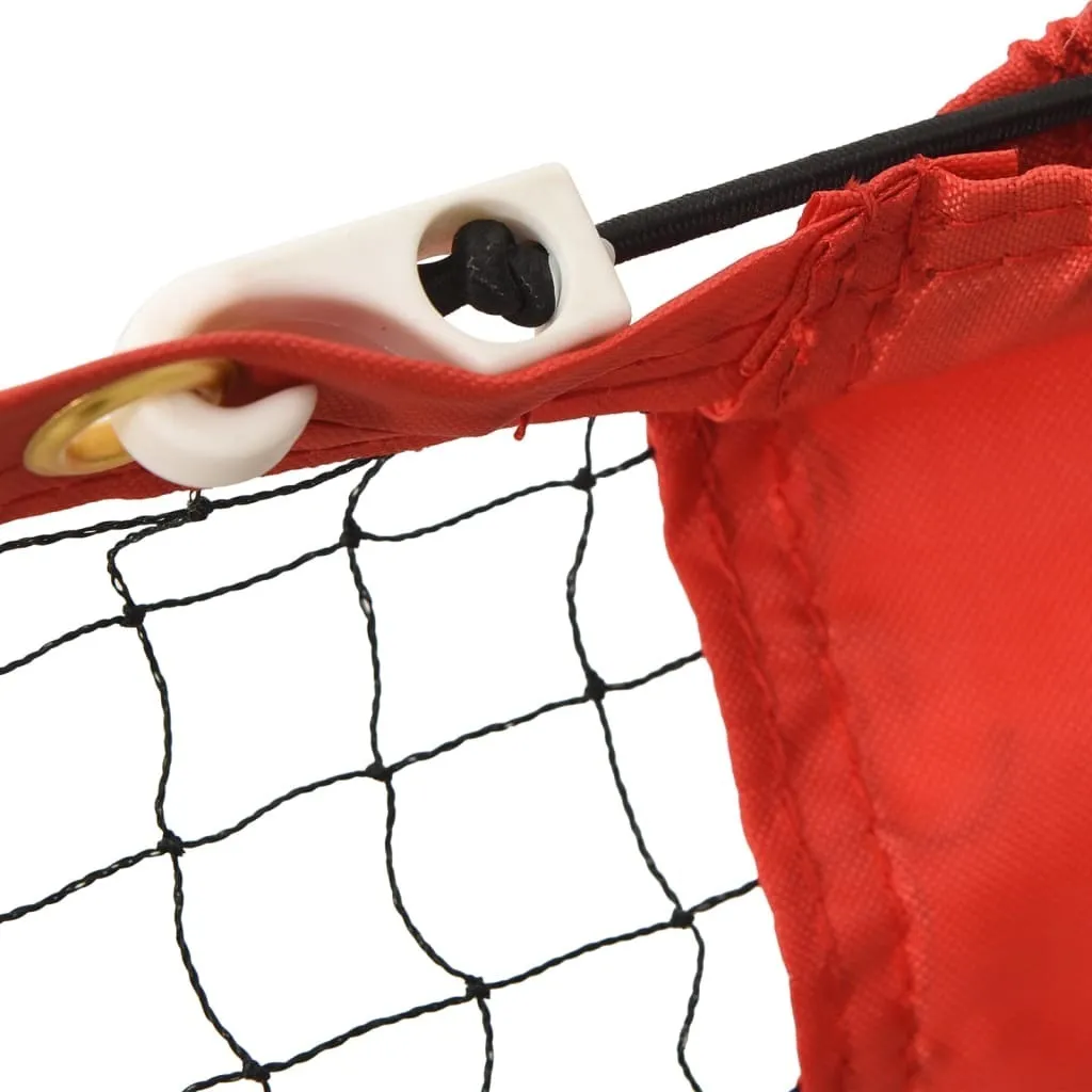 Filet de Badminton en Polyester Résistant 400cm Noir et Rouge Modèle 24 - 6