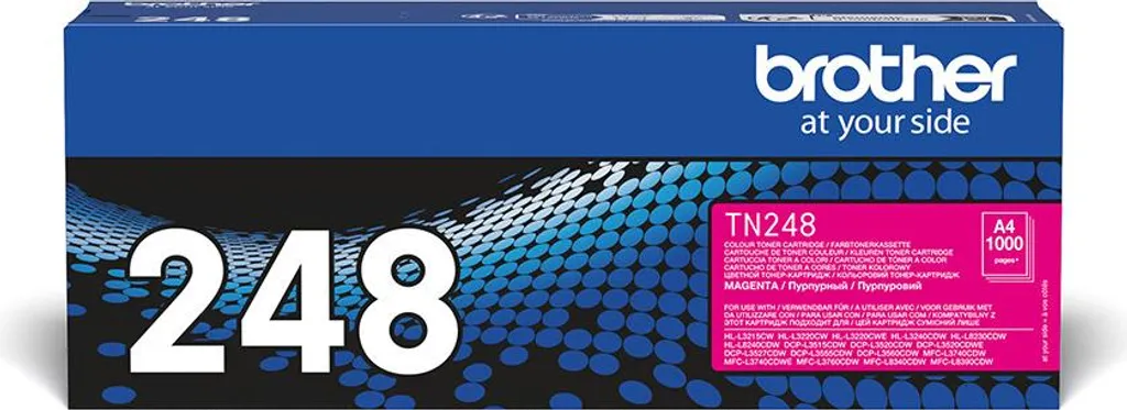 Toner laser Brother TN248M magenta pour impression de rapports
