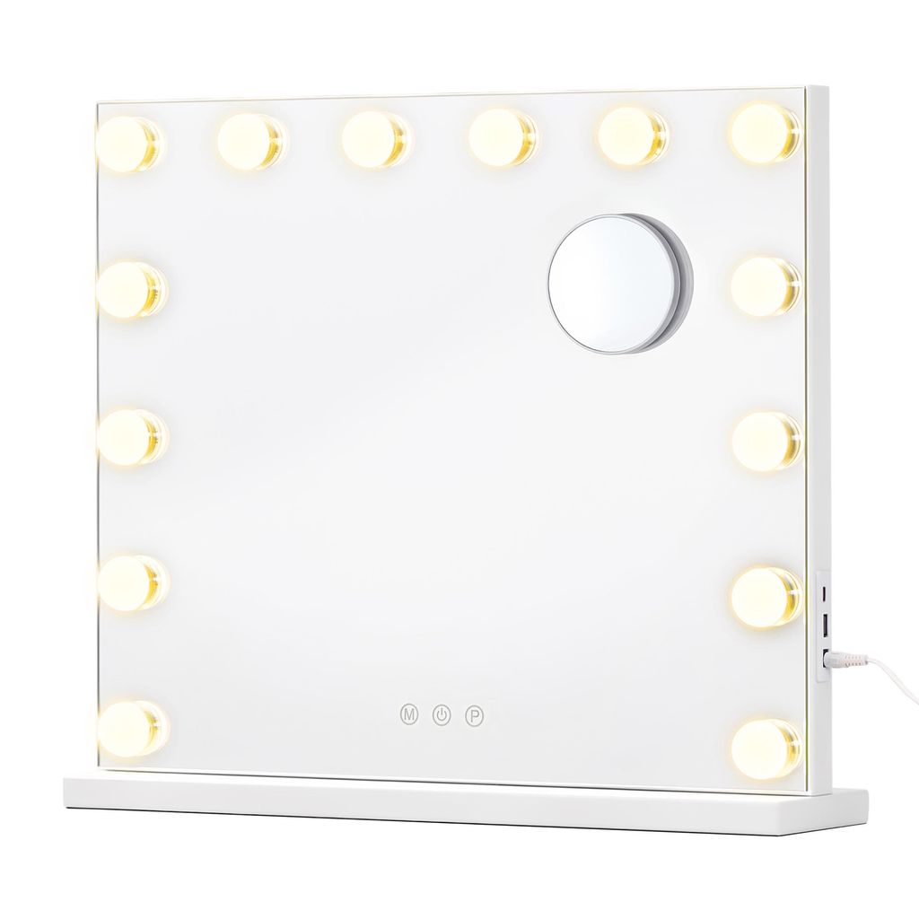 SONGMICS Zrcadlo na líčení s 14 LED diodami a 10x Obrázek produktu 