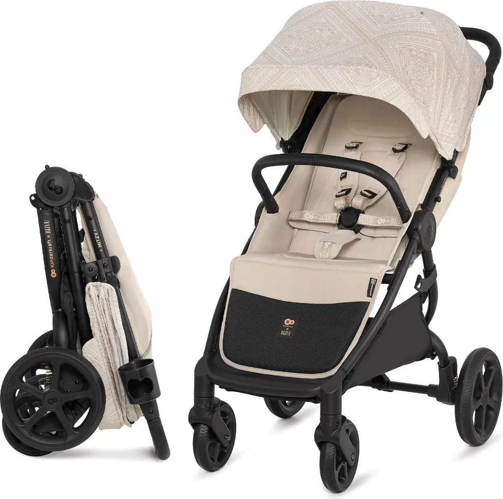 Poussette Canne Légère MITZY Kinderkraft avec Amortisseurs et Siège XL