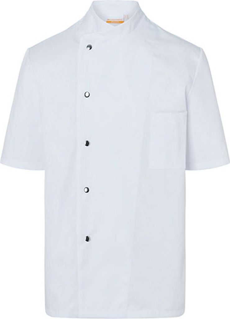 KARLOWSKY Herren Kochjacke GUSTAV Kurzarm Druckknöpfe Weiß 62