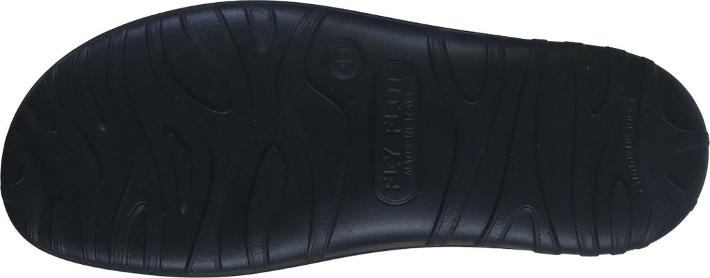 Fly Flot Herren Pantoffel Filz gemütlich Hausschuh 220054, Größe:47 EU, Farbe:Schwarz