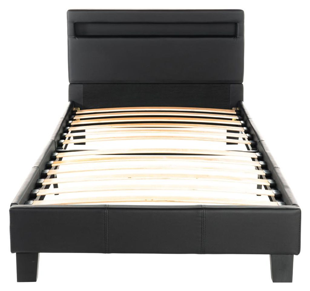 HOME DELUXE - LED Bett Astro - Dunkelgrau, 90 x 200 cm - Produktbild 