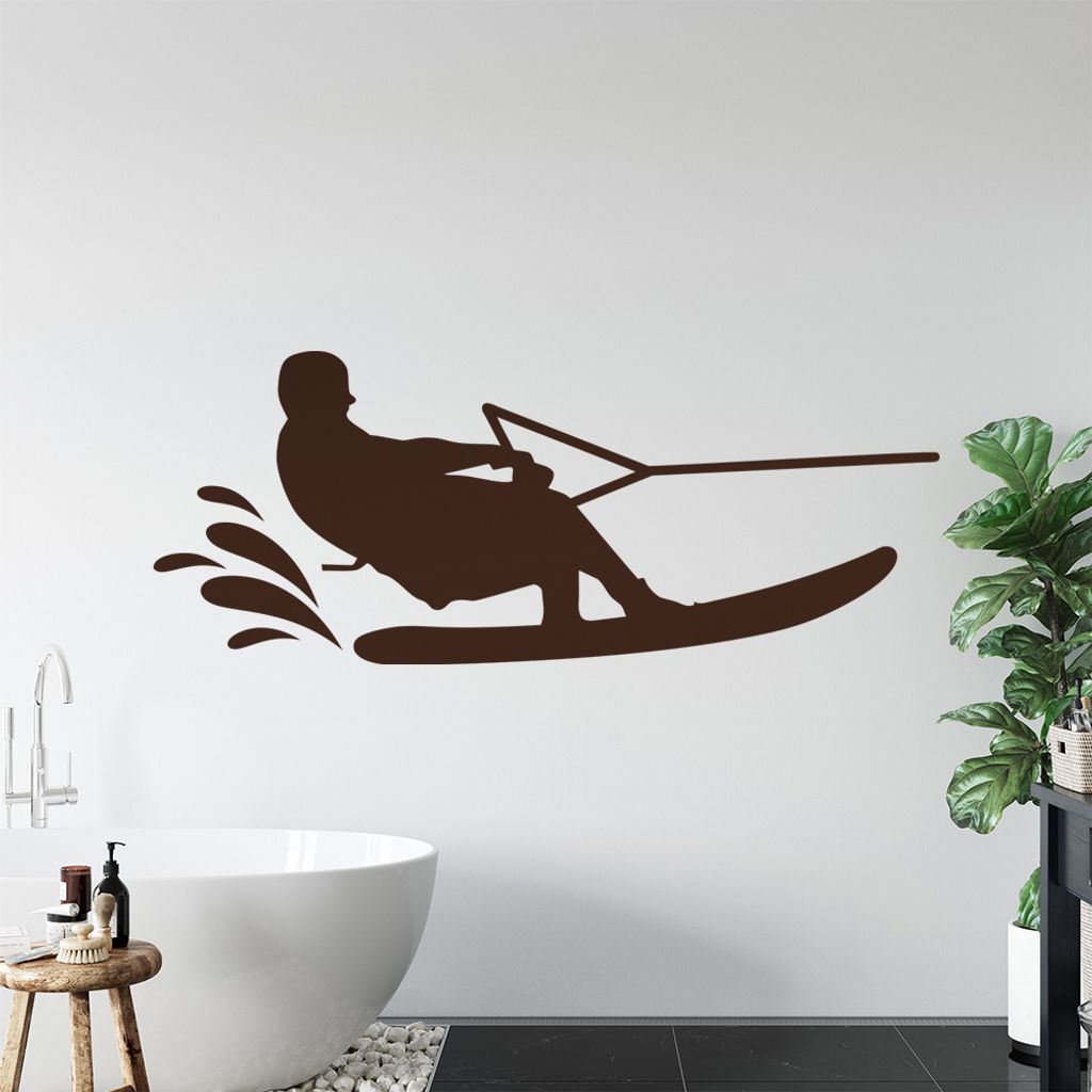 Wakeboarden Ski Sportler Wandtattoo Wandaufkleber Wall Sticker - Dekoration, Küche, Wohnzimmer, Schlafzimmer, Badezimmer
