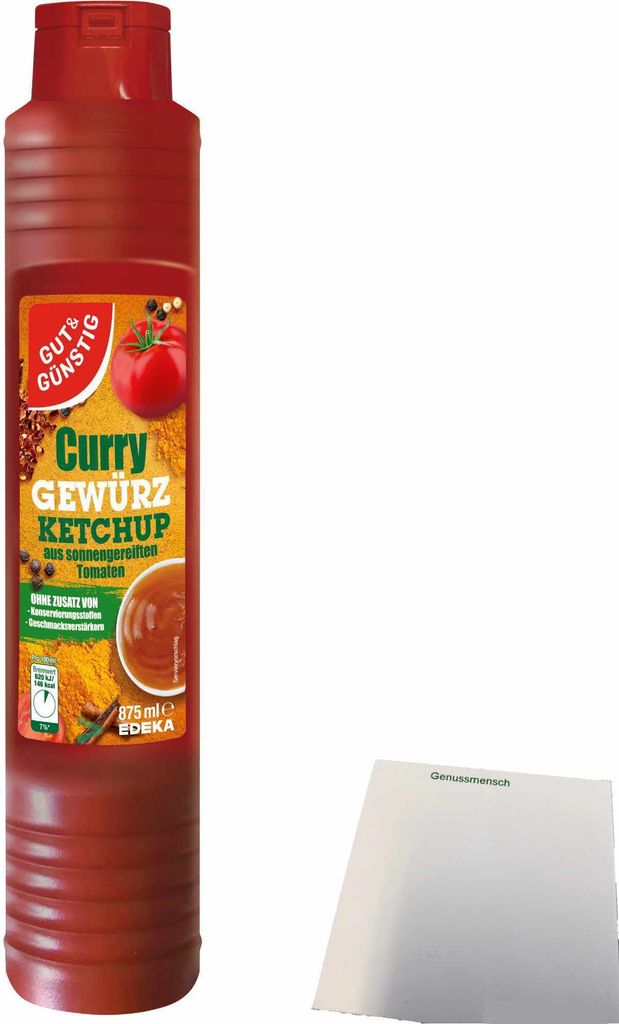 Gut & Günstig Curry-Gewürzketchup (875ml) + usy Block Produktbild 