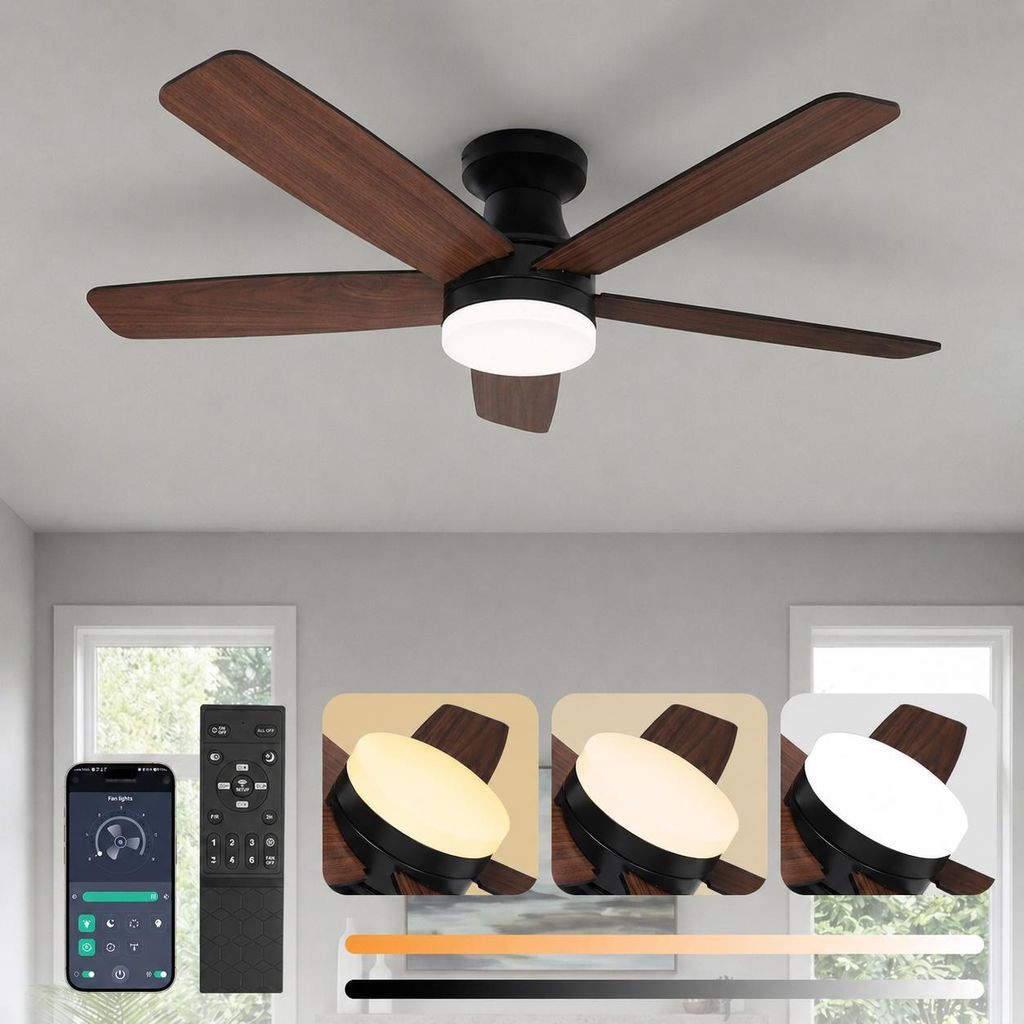 Stropný ventilátor s priemerom 106 cm s osvetlením a Obrázok produktu 
