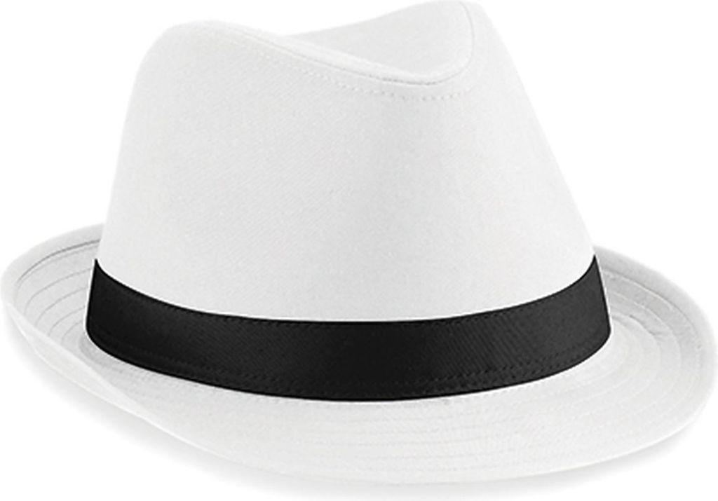 Cappello Fedora - Colore: Bianco/Nero - Taglia: L/XL Immagine del prodotto 