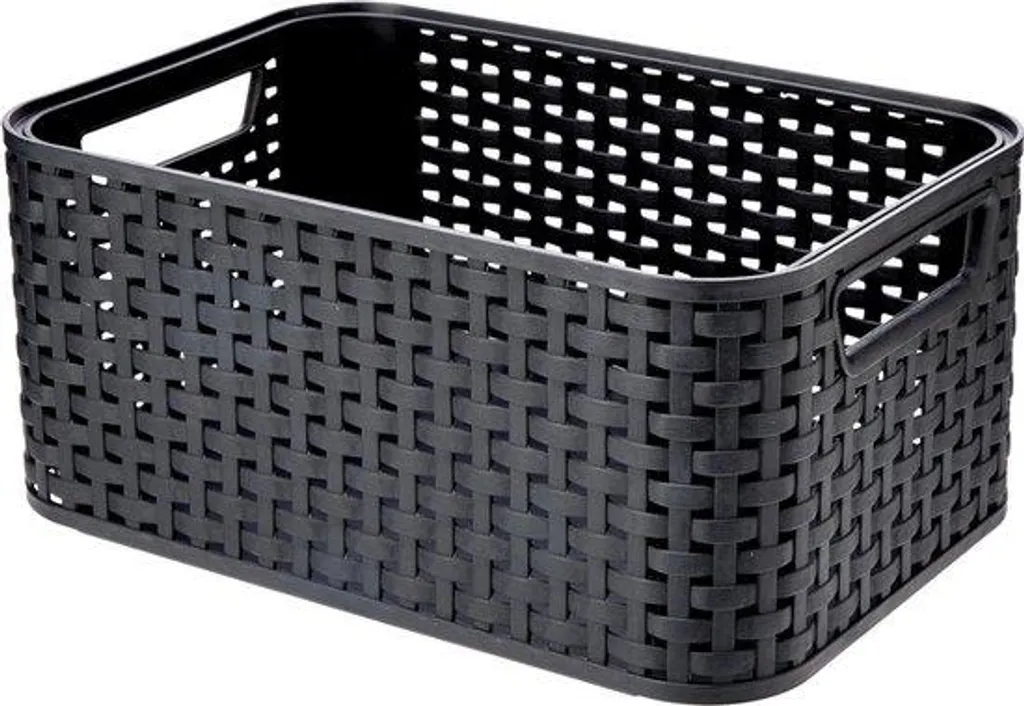 Fini le désordre avec le panier Curver Style anthracite pour petits objets