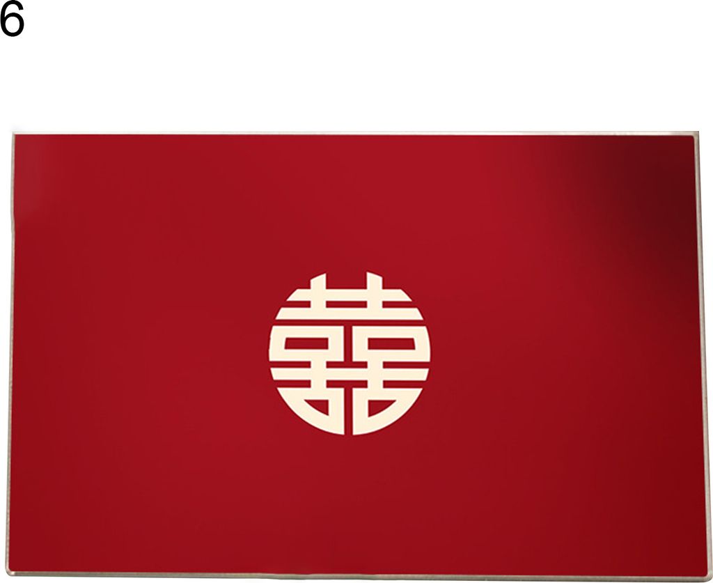 Doppel Glücksbodenmatte Nicht -Slip Polyester Fadeless Waschmaschine für Schlafzimmer-6