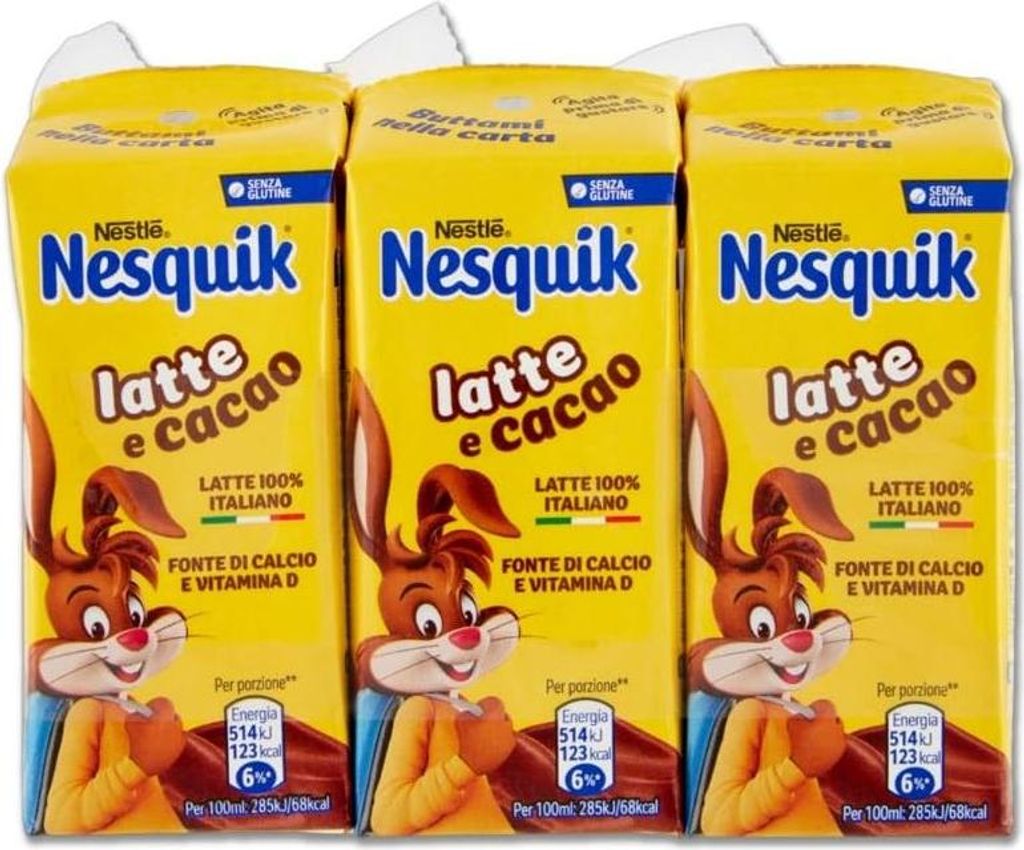 Nesquik Agita e Gusta Milch und Schokolade trinkfertig 3 x 180 ml