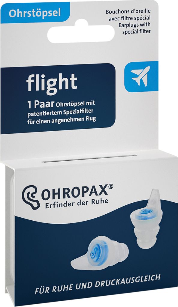 Ohropax flight Ohrstöpsel mit Filter 2 St Produktbild 