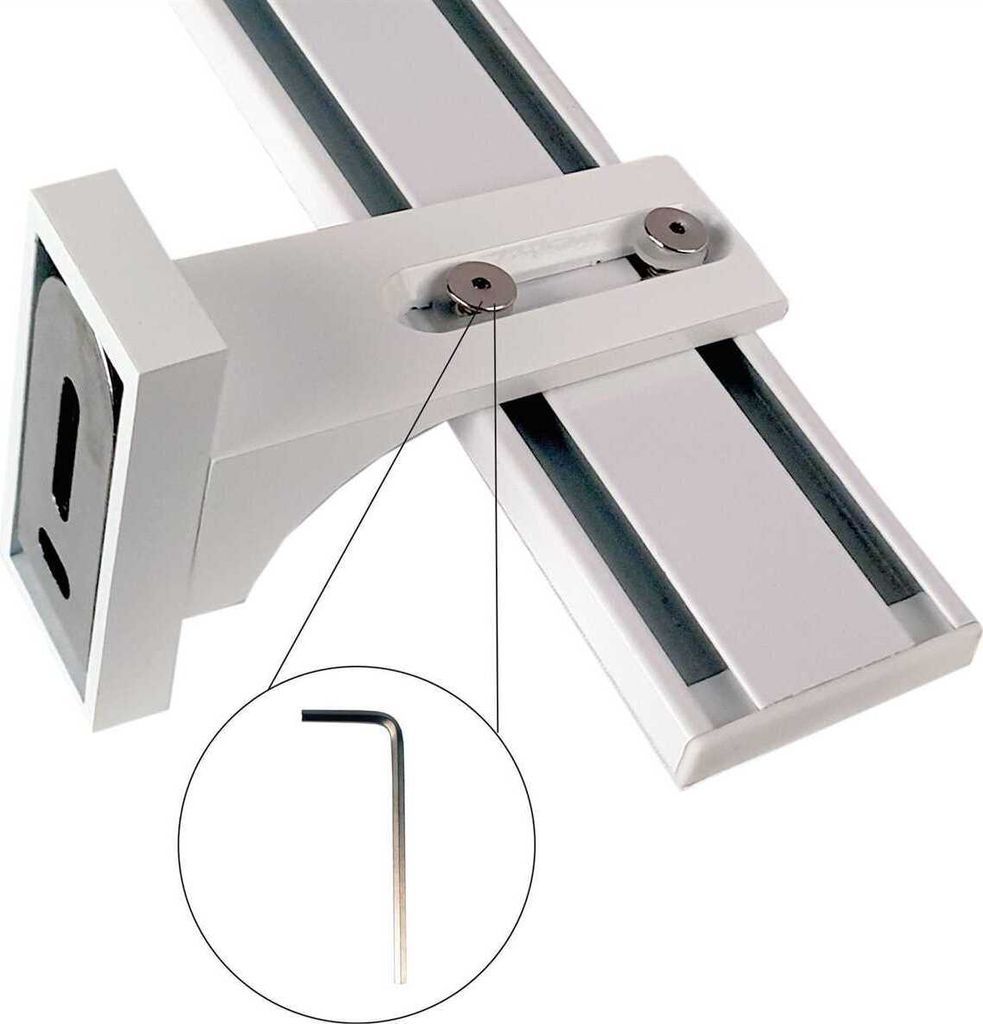 Vorhangschiene "weiß" aus Aluminium, alle Längen bis 480cm möglich, Flache Gardinenschiene ( 7mm ), "1- / 2-/ 3- /4-läufig" inkl. Vorhanggleiter