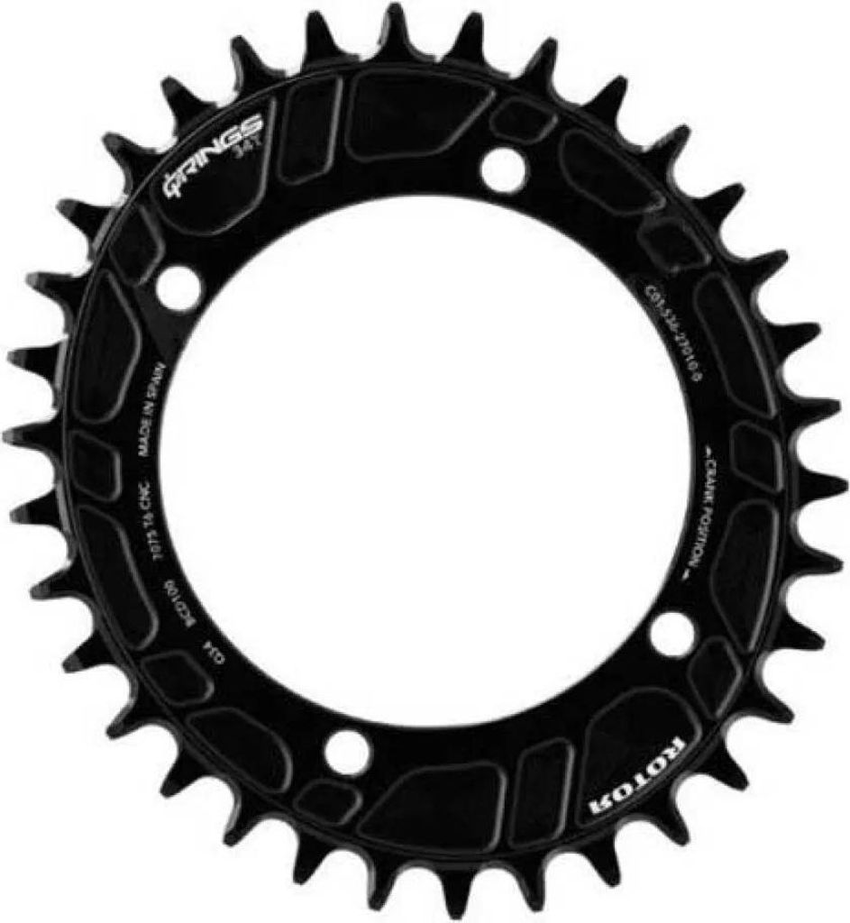 Rotor Q 4b 100 Bcd Ut 11-12s T-type Kettenblatt Silber 34t Silber 34t