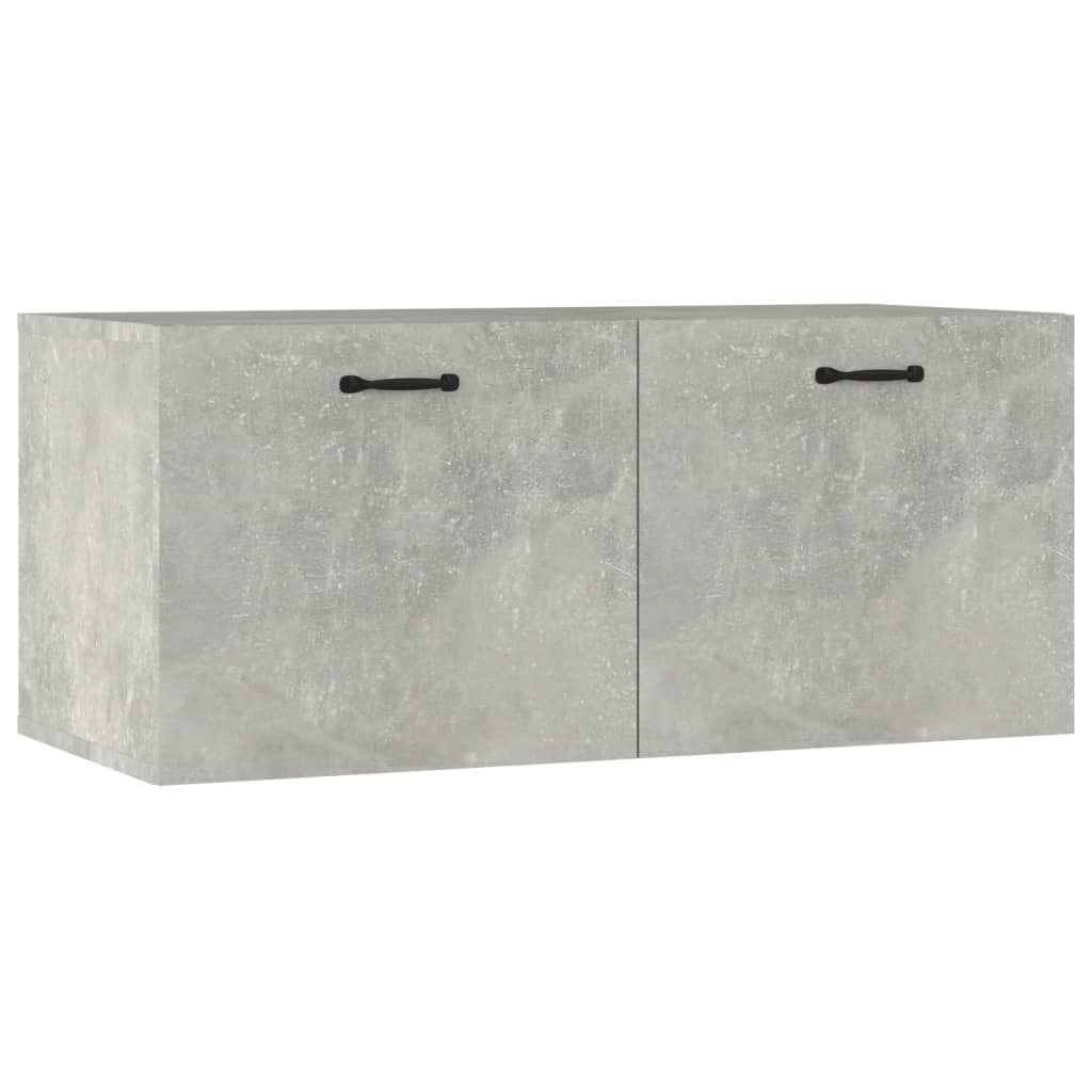 SYFAX Wandschrank Betongrau 80x36,5x35 cm Holzwerkstoff