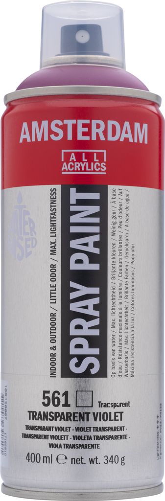Amsterdam Sprühfarbe Spraydose hochpigmentiert 400 ml Transparentviolett 561