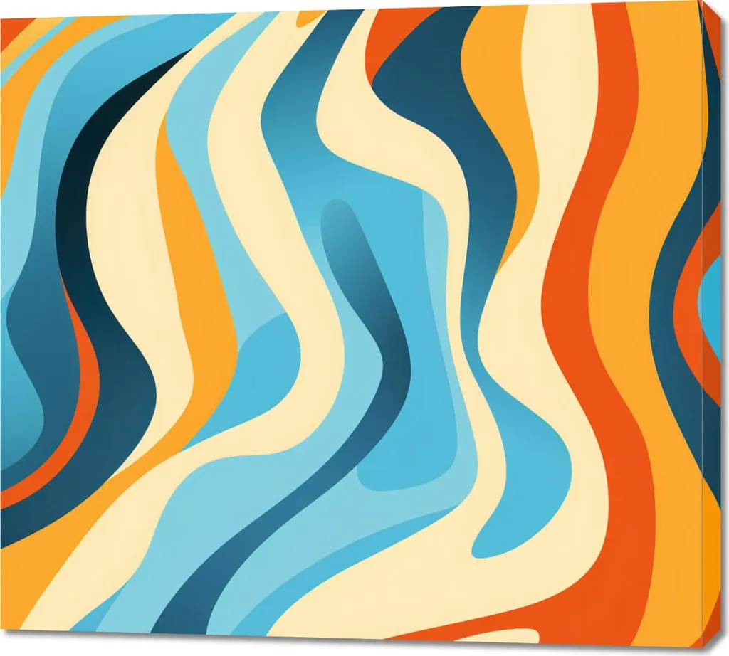 Onde Danzanti Quadro 100x90 - Arte Contemporanea Effetto Materico