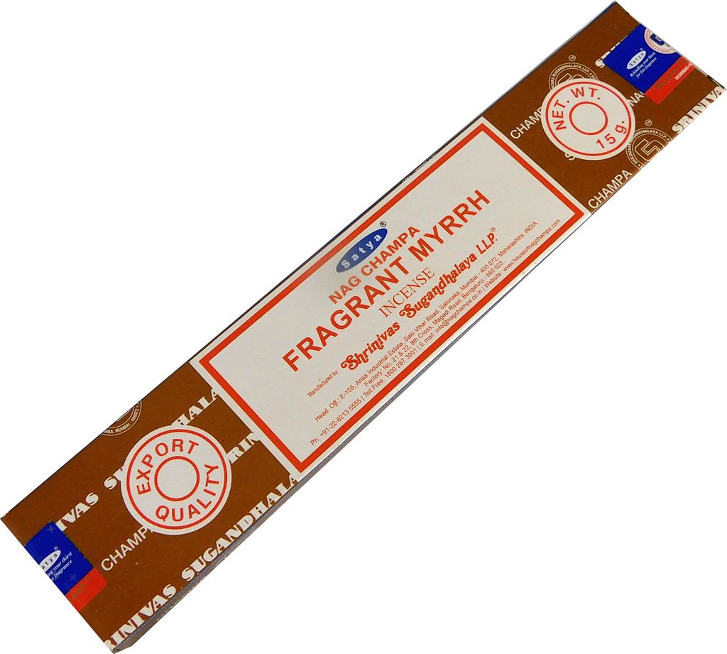 Satya Räucherstäbchen, Fragrant Myrrhe,15g, Agarbatti, Produktbild 