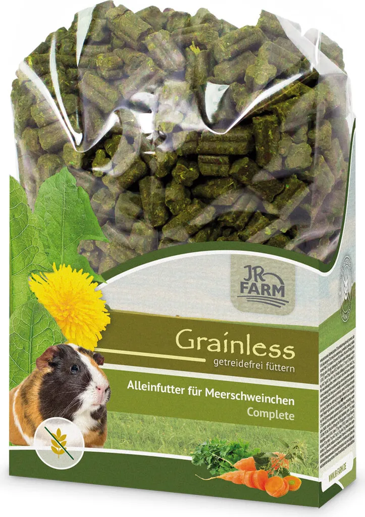 Nourriture pour cochon d'Inde sans céréales JR Farm Grainless 6x135g