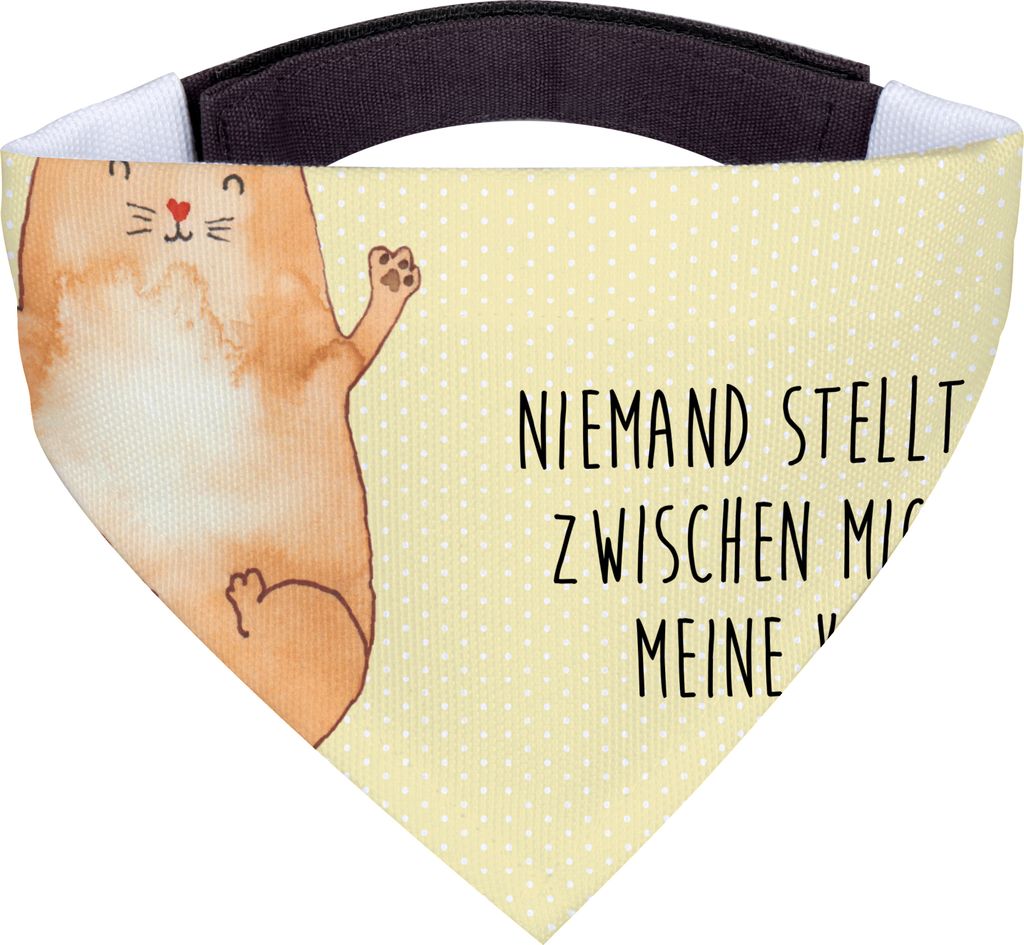 Mr. & Mrs. Panda Halstuch Hund Katze Umarmen - Gelb Pastell - Geschenk, Cats, Haustier, Cat, für, Bandana, Katzen, Hunde Hals Tuch, Schal, Dreieck...