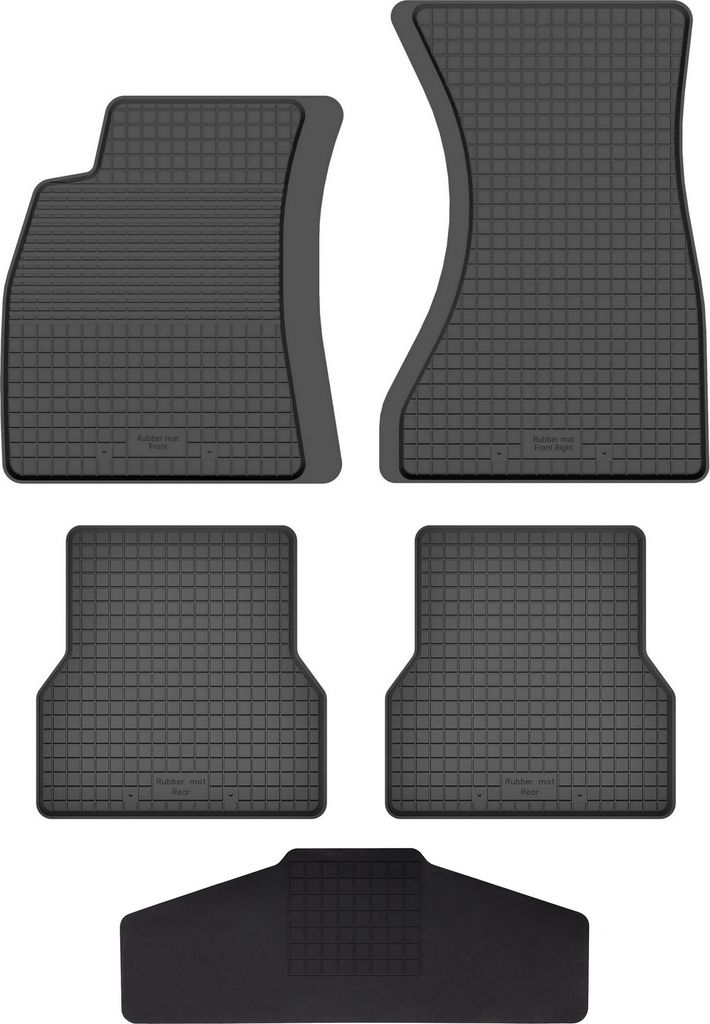 Gummi Fußmatten Set Für: Audi A6 C7 (2011-2017) Gummimatten Schwarz