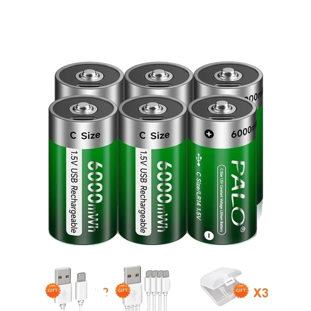 Batterie C Rechargeable USB-C 6000mWh : Fini l'Achat de Piles Jetables