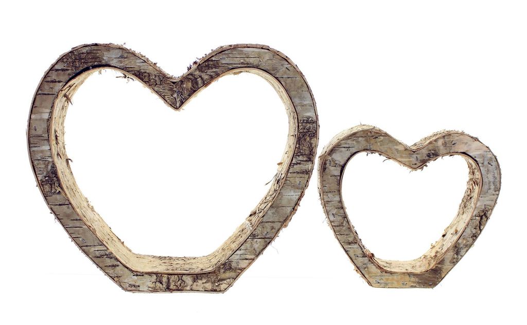 Skulptur zwei Herzen aus Keramik weiss silber Liebe Hochzeit Brautpaar Deko Herz 