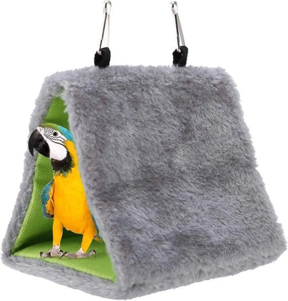 Hamac balançoire suspendu en peluche pour cage d'oiseaux et rongeurs