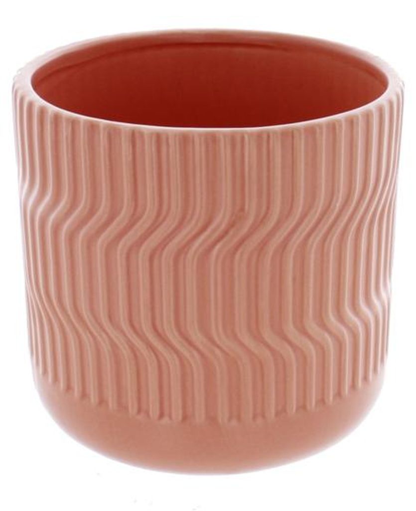 Pflanztopf aus Keramik - terrakotta-braun - ca. 14 cm