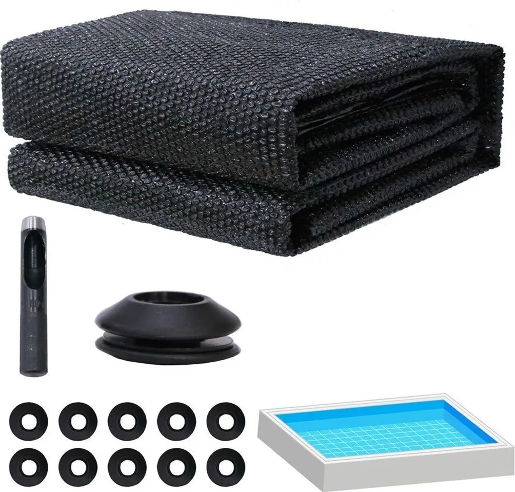 Telone solare Riscaldamento solare Telone di copertura Riscaldamento piscina Telone termico Nero 800x500cm