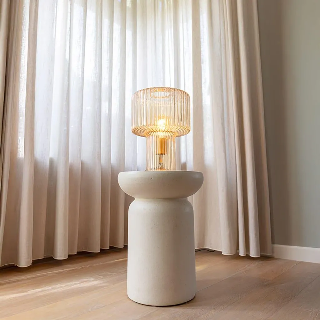 Lampe Ferano Ambra pour stopper l'éblouissement avec son verre strié E27 - 5