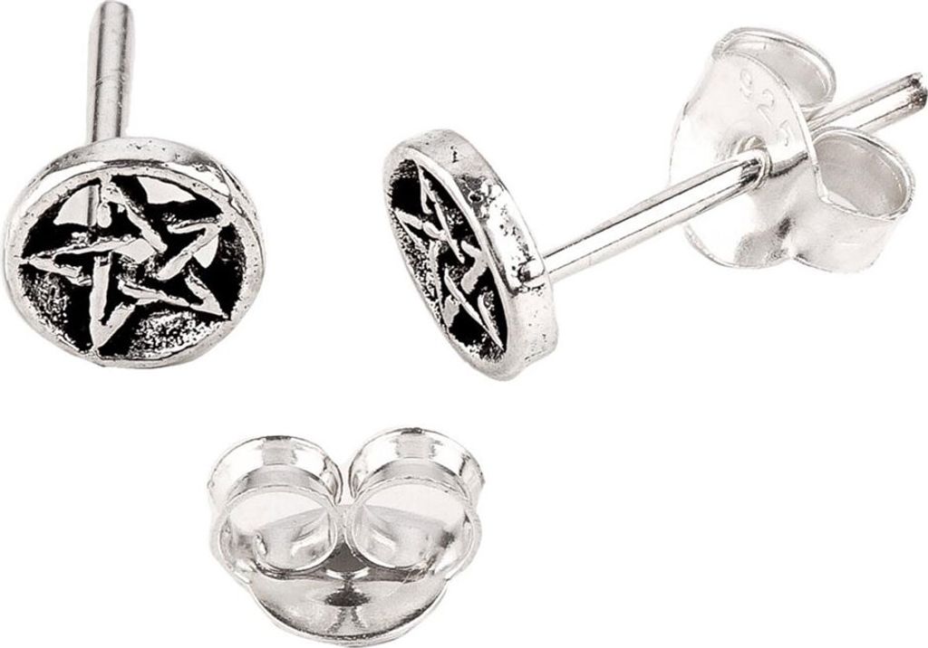 Ohrstecker Pentagramm klein Schmuck 925er Silber