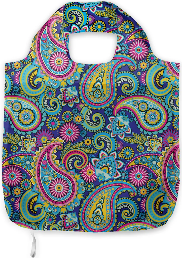ABAKUHAUS Borsa Paisley Vintage Navy e Blush: Moda Quotidiana e Praticità