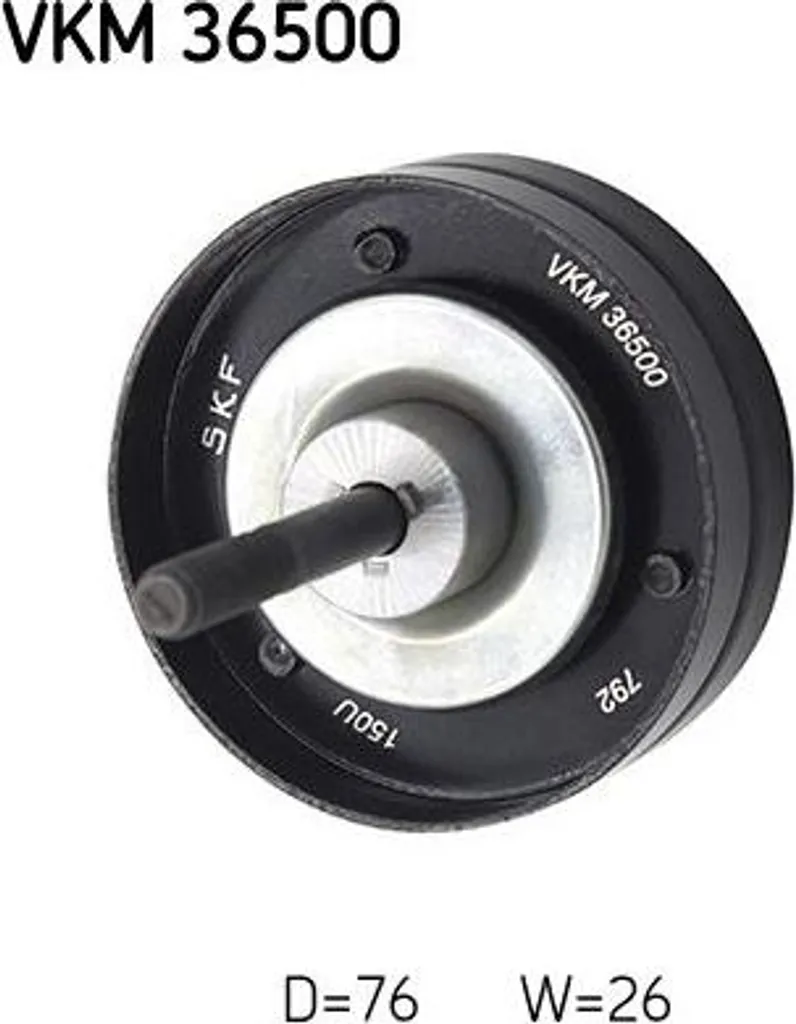 Rouleau de Guidage Robuste SKF VKM 36500 pour Courroie OE 9207905