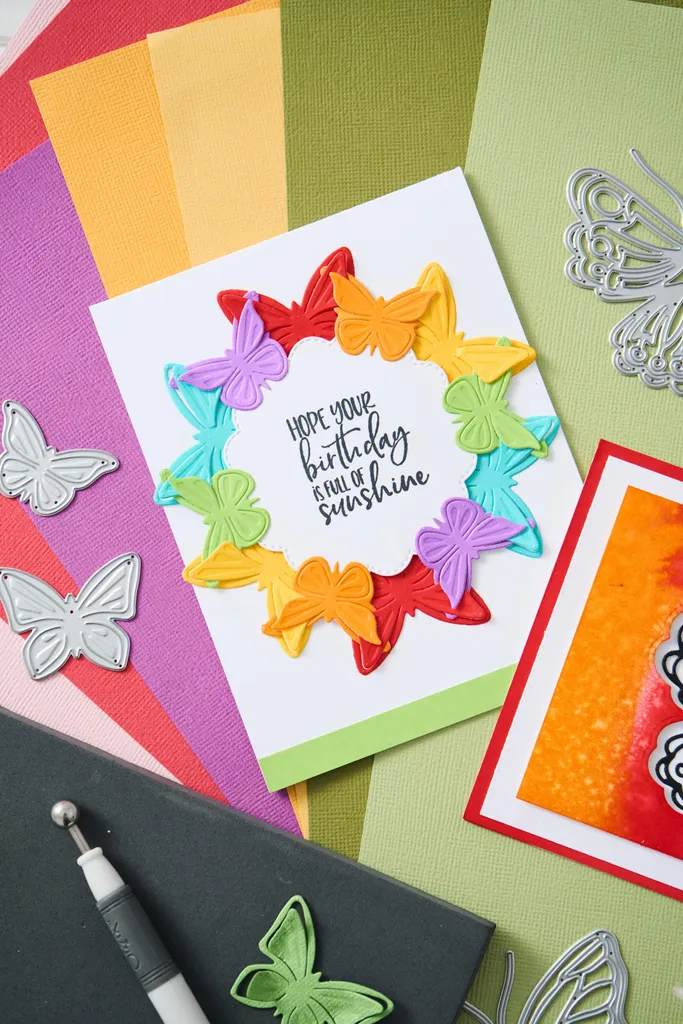 Sizzix Thinlits 660822 Catherine Pooler Spring Wings Pochoir Découpe