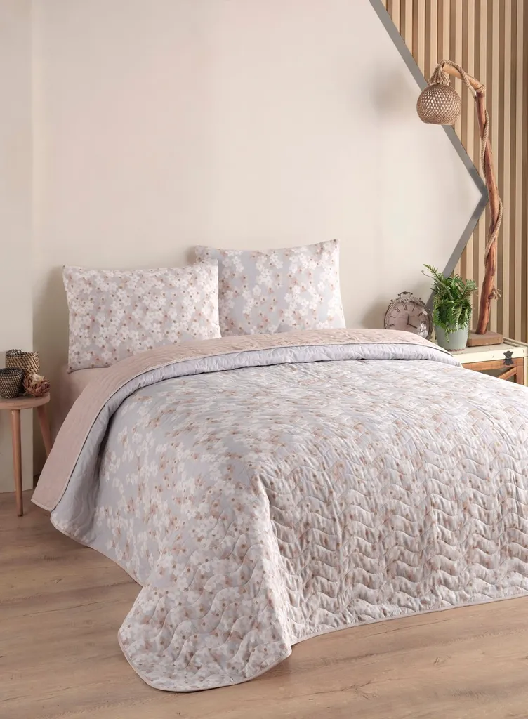 Set Copriletto Rosa 240x220 L'Essentiel - Alta Qualità King Size