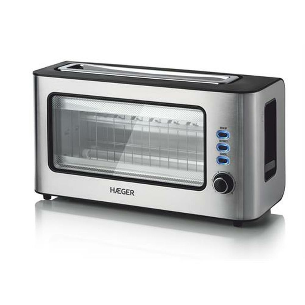Haeger TO-100.014A, 2 krajcov, Čierna, Nerezová oceľ, Sklo, Obrázok produktu 