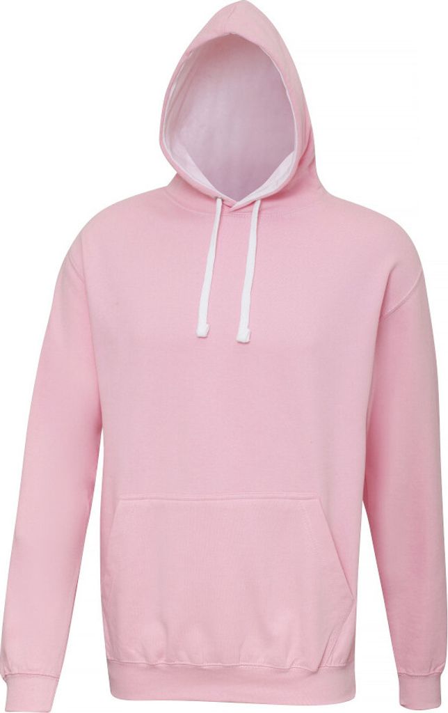 Awdis Kapuzenpullover / Kapuzen-Sweatshirt RW165 (2XL) (Baby Rosa/Arctic Weiß)