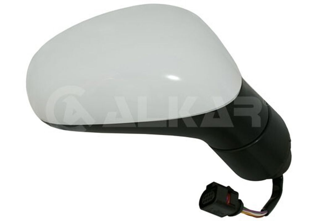 ALKAR 6140095 Außenspiegel Seitenspiegel Rechts für SEAT Leon Schrägheck (1P1) Beheizt Konvex Grundiert Elektrisch