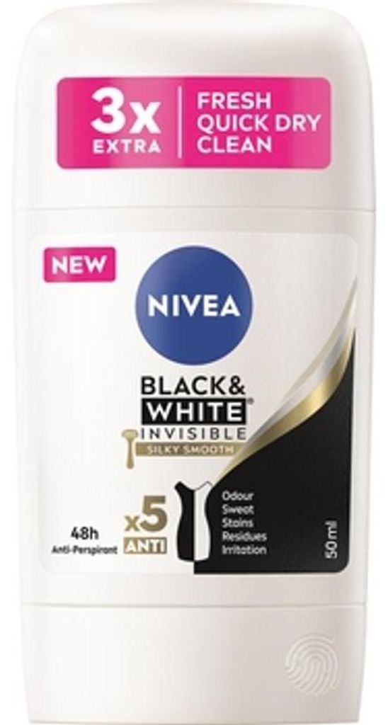 NIVEA Antyperspirant Invisible Silky Smooth 50 ml Produktbild 
