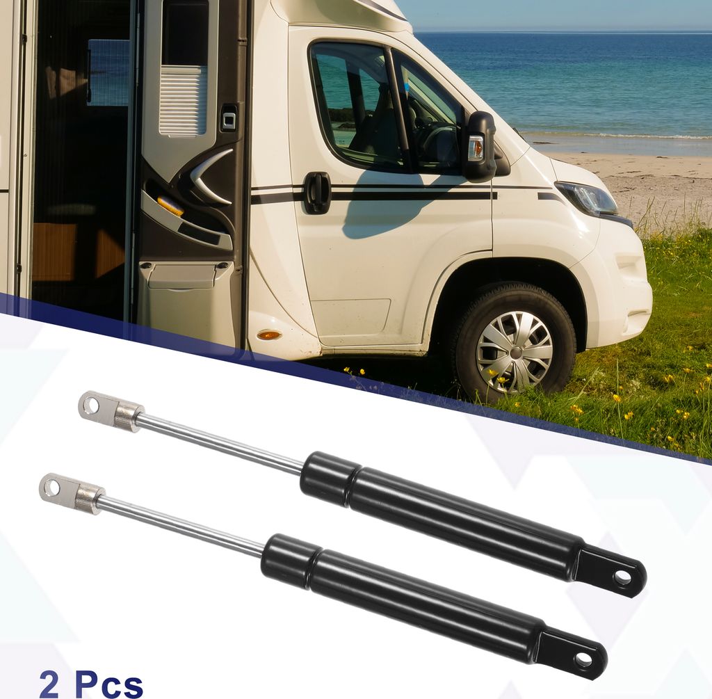 2 Stück 6 Zoll 10Ib/45N Schwarze Gasdruckfedern Stützen Stoßdämpfer Universal für Wohnmobil Auto LKW Boot Fenster Schrank Türabdeckungen
