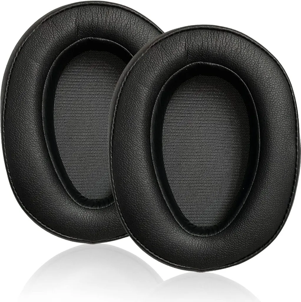 Padiglioni di Ricambio per Sony MDR-100ABN WH-H900N 10x7.5cm Nero