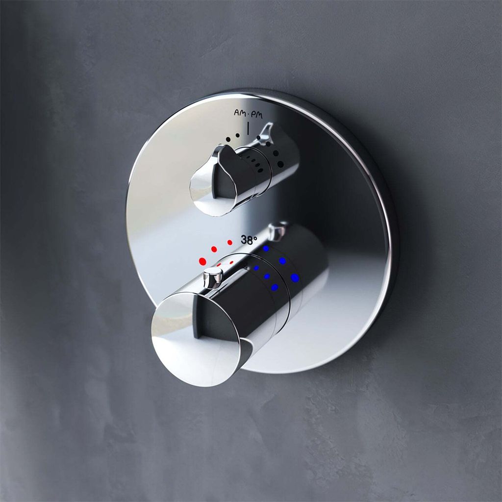 Thermostat-Unterputzmischer für Wannen und Dusche, Brause- Produktbild 