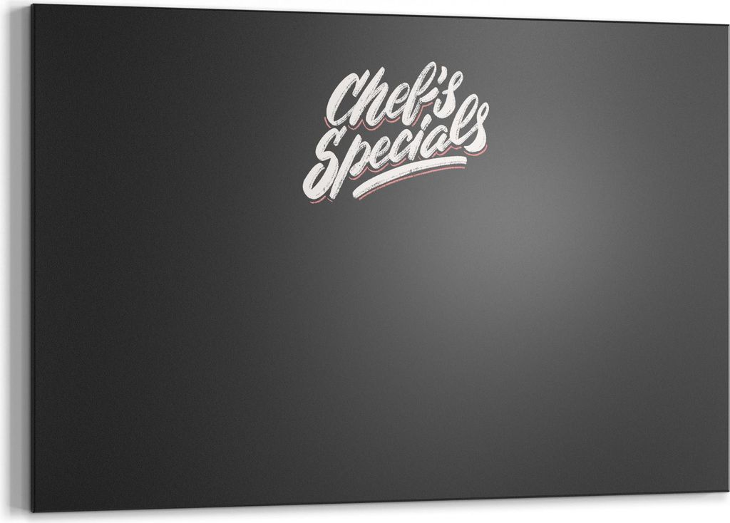 DEQORI Kreidetafel 90x60 cm 'Küchen-Specials' Tafel Wandtafel Schreibtafel