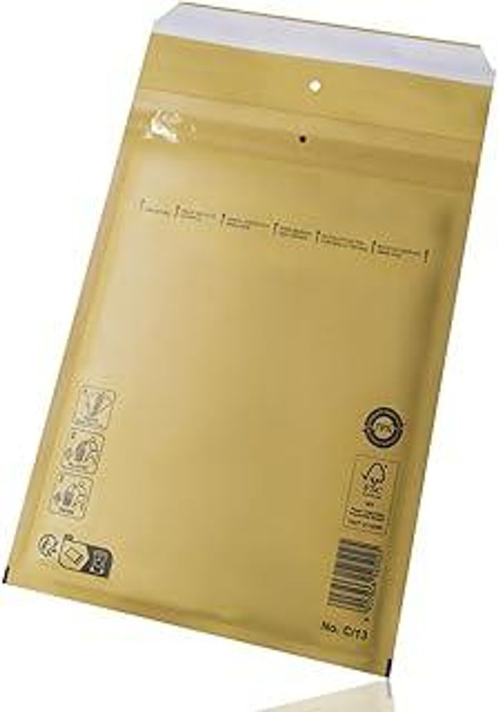 Switory 25stk Luftpolsterumschläge Polsterumschlag Versandtaschen C3(170 x 225 mm) 13/C, Braun Luftpolstertaschen geeignet für DIN A5 / C6+, Vers...