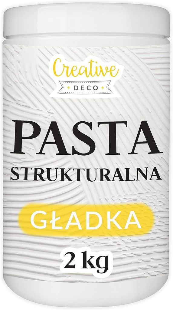 Creative Deco Pasta Strukturalna 2kg | Gładka | biała masa Zdjęcie produktu 