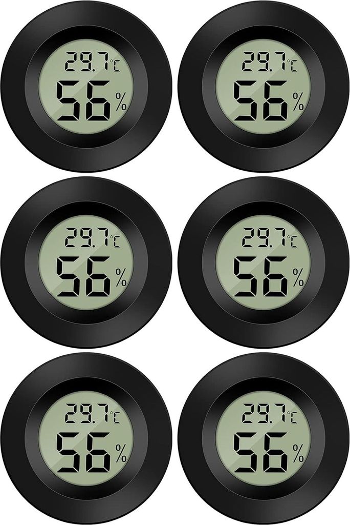 Mini-Digital-LCD-Thermometer, Hygrometer, Temperatur, Luftfeuchtigkeit, -50šC70 ¡ãC, 10šC99 % relative Luftfeuchtigkeit, tragbares Thermo-Hygro...