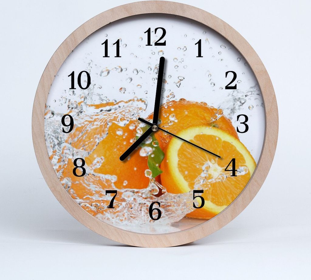 Holzuhr 30fi cm wanduhr - Orangen Küche