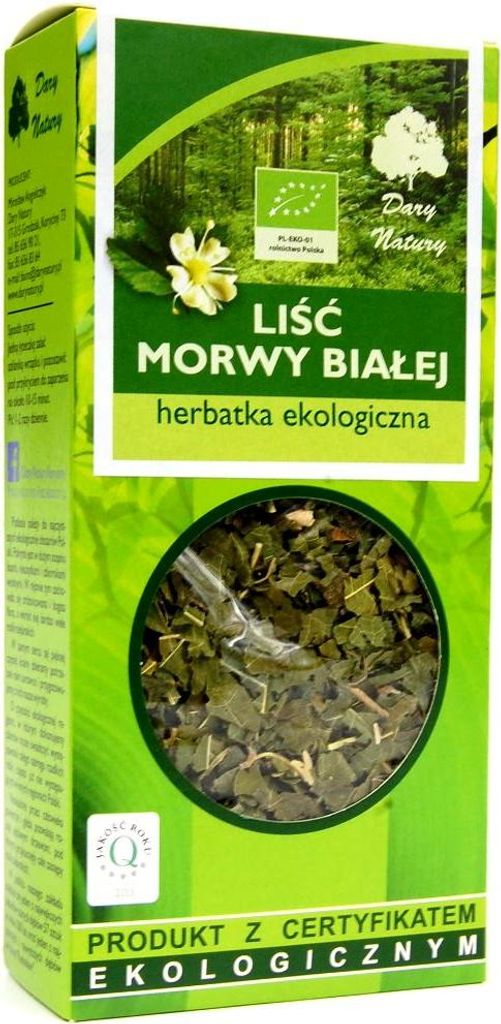 HERBATKA LIŚĆ MORWY BIAŁEJ BIO 50 g - DARY NATURY