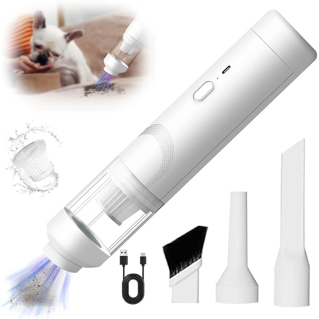 Handstaubsauger, Akku-Autostaubsauger, Tragbarer, Leichter,kabelloser Handstaubsauger Wiederaufladbarem Akku, Tragbarer Staubsauger für Auto,Büro...